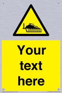 Custom warning grounding cruiser on lock cill